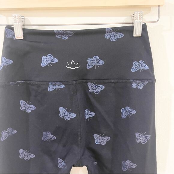 Beyond Yoga High Waist Butterfly print athletic leggings women size S Black - Picture 7 of 9